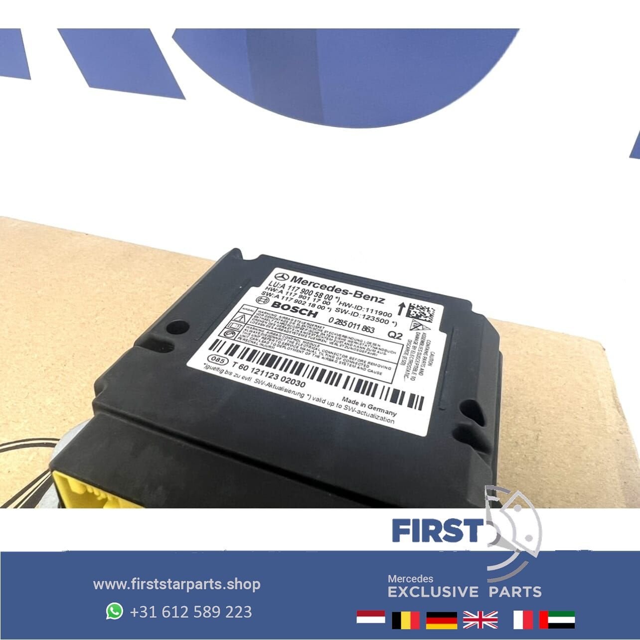 A1179005800 MERCEDES SRS AIRBAG MODULE W117 CLA W176 A W156, Utilisé, -, -, Enlèvement ou Envoi