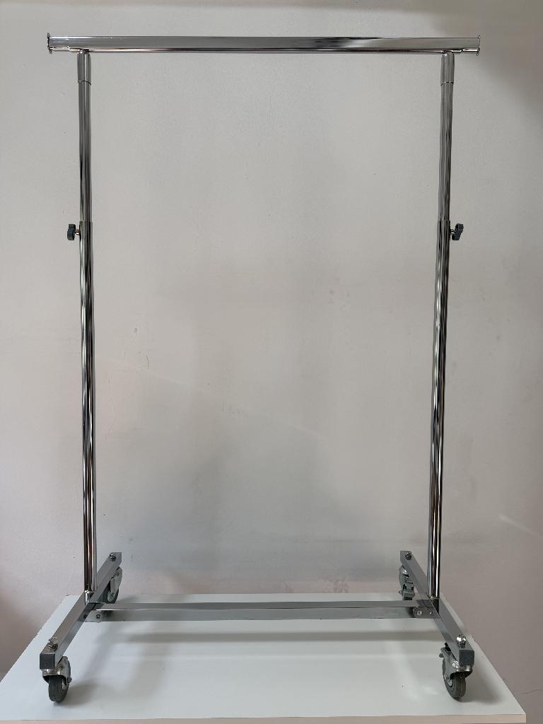 opvouwbare kledingrek op wielen met rem, 100cm à 170cm breed, Kleding | Dames, Kledingrekken, Ophalen, Met wielen, Gebruikt