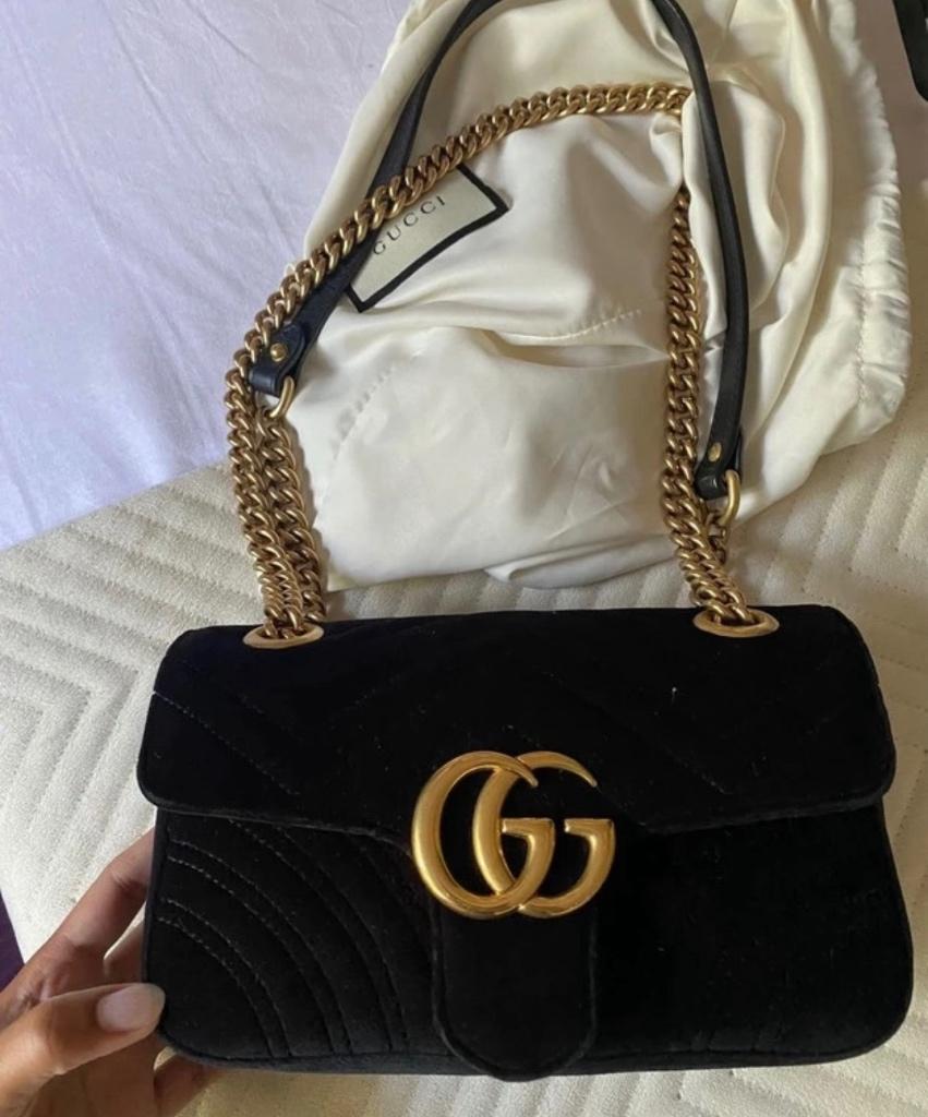 Gucci tas, Handtassen en Accessoires, Tassen | Damestassen, Ophalen, Zo goed als nieuw, Zwart, Handtas
