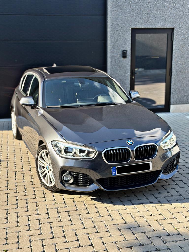 Bmw 120i M-pack/Facelift/Open dak/Full LED/Btw/1J garantie, Auto's, BMW, 1 Reeks, Zwart, Leder, BMW Premium Selection