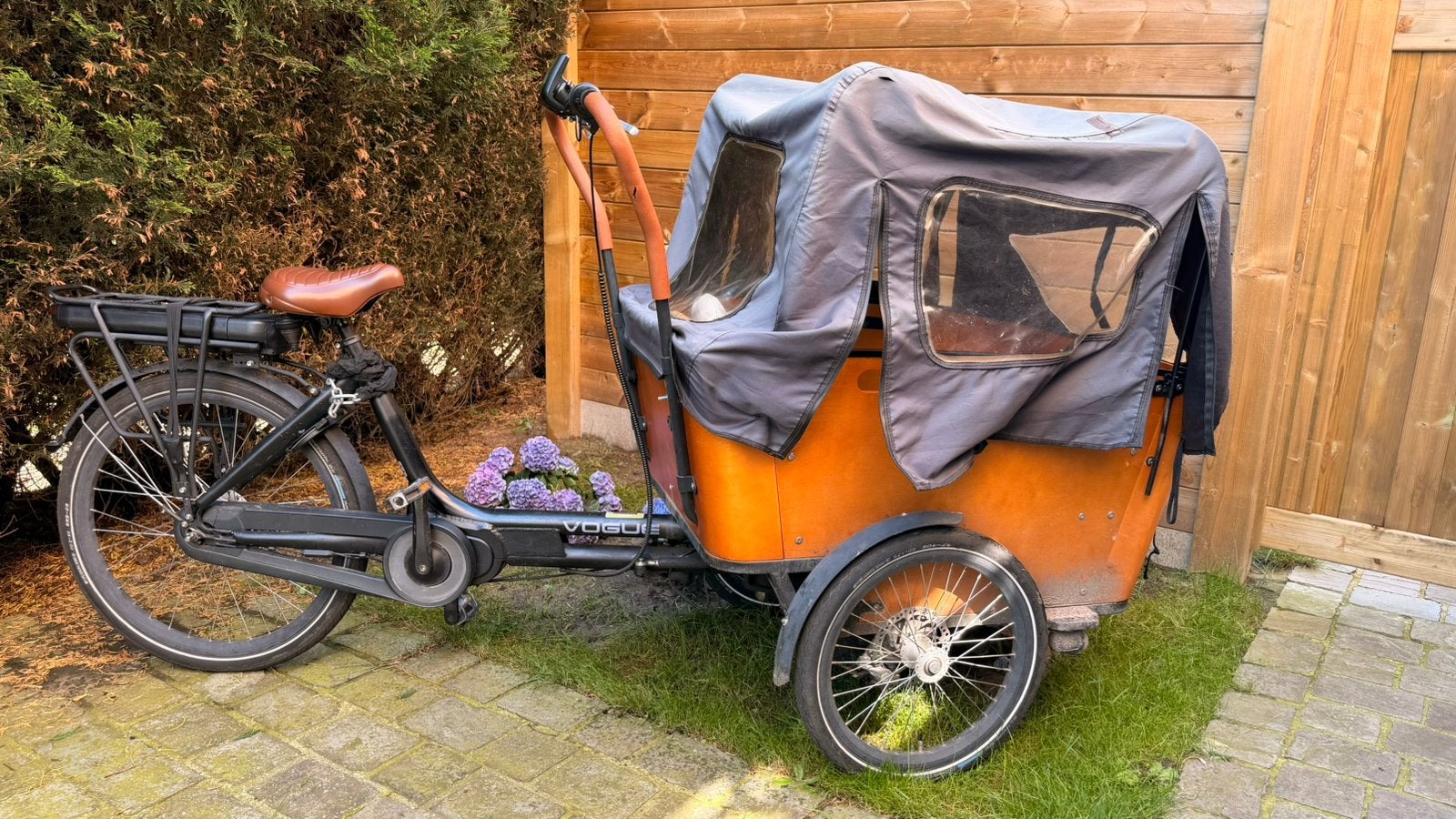Bakfiets elektrische vrachtfiets te koop, Ophalen, Gebruikt, Elektrisch