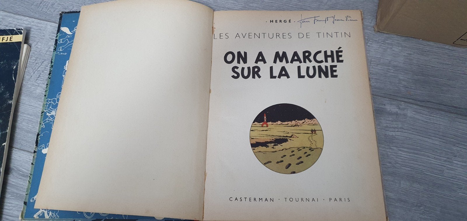 BD Tintin On a Marchè Sur la Lune, Ophalen of Verzenden, Kuifje, Gebruikt