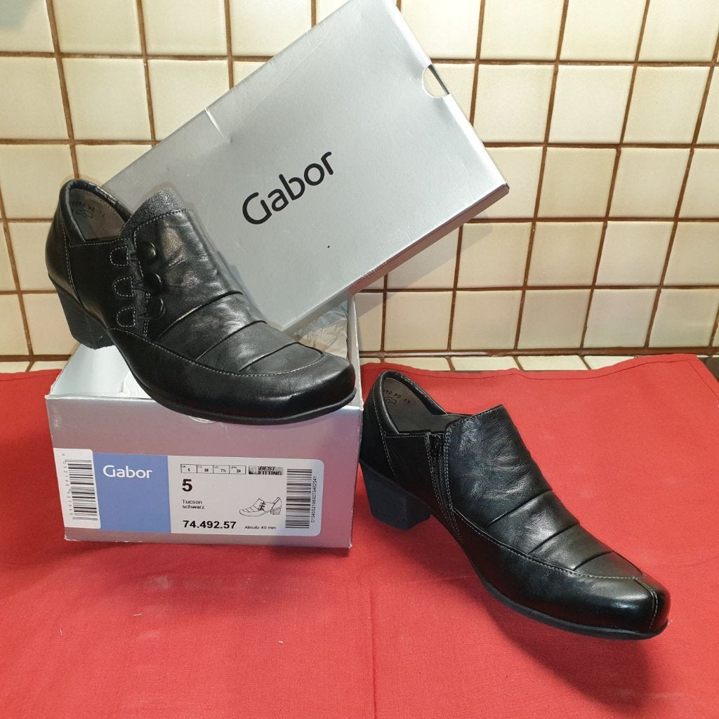 CHAUSSURES EN CUIR POUR FEMMES « GABOR », Vêtements | Femmes, Neuf, Enlèvement ou Envoi, Noir, Gabor