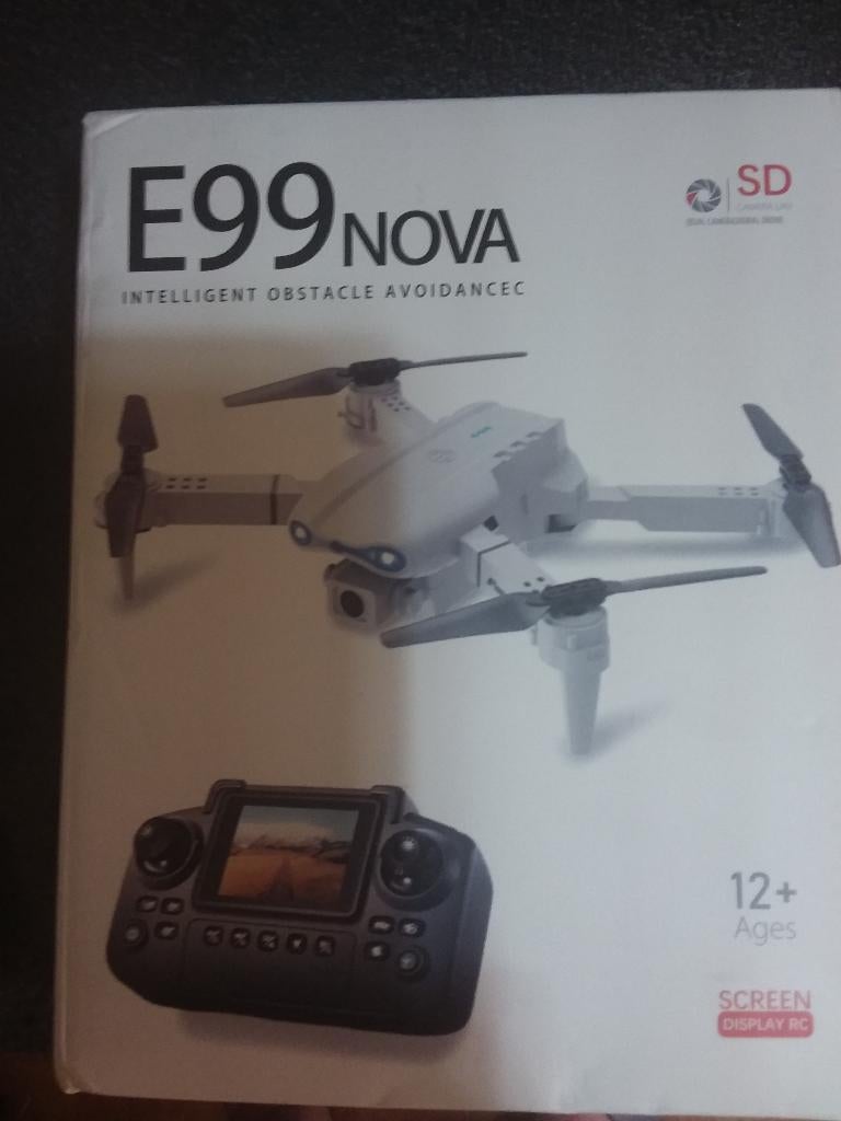 Drone E99NOVA met afstandsbediening 2.4 inch scherm, TV, Hi-fi & Vidéo, Drones, Moins de 15 minutes, Enlèvement ou Envoi, Moins de 250 g