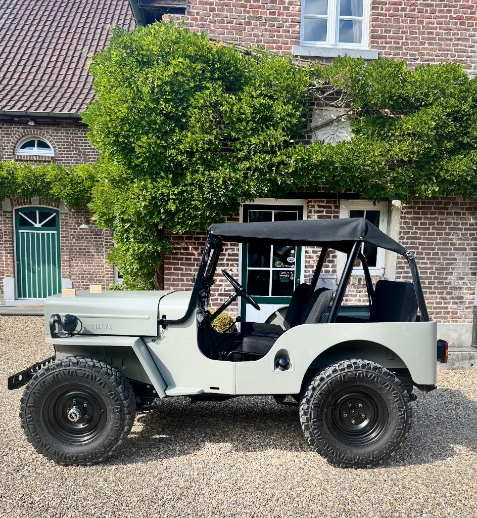 Jeep willys CJ3B - 1956 - NIEUWSTAAT!, 4 zetels, Stof, Zwart, 4 cilinders