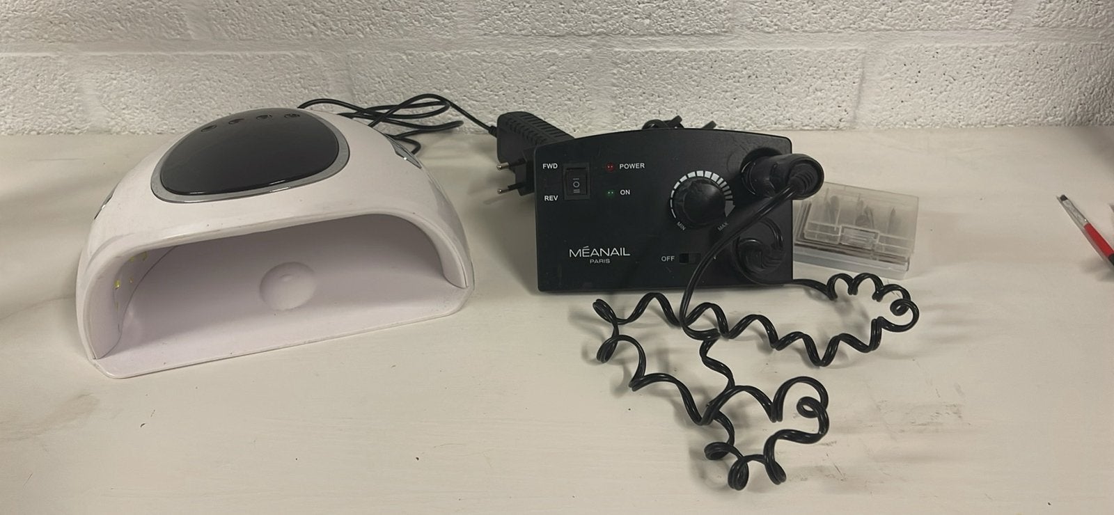 Uv lamp en nagelfrees, Ophalen, Gebruikt