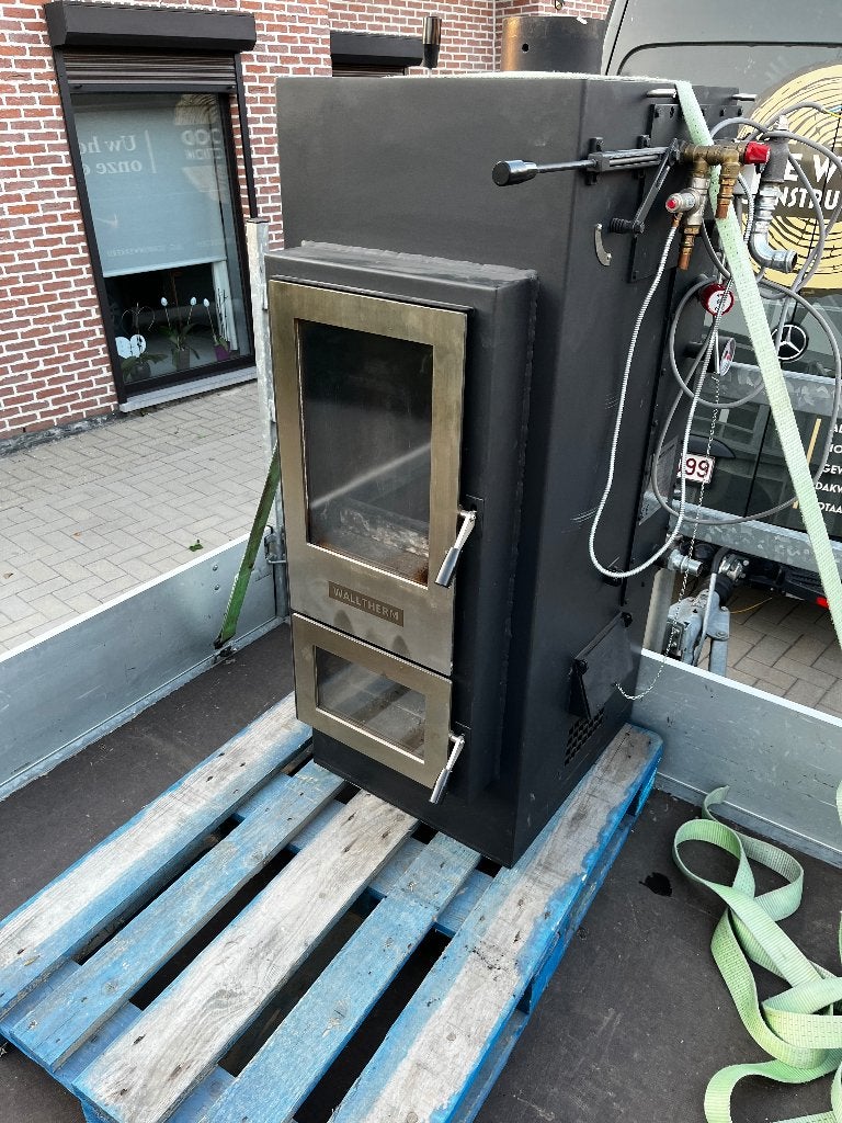walltherm vajolet 15kw houtvergasser, Huis en Inrichting, Ophalen, Gebruikt, Houtkachel, Inbouw