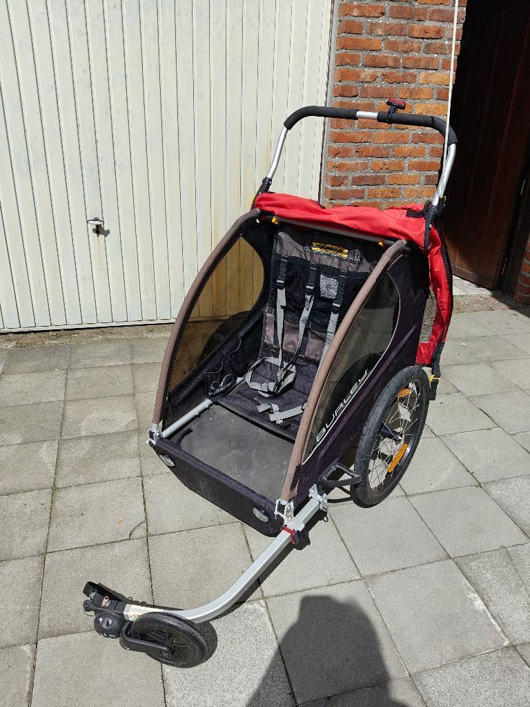 Fietskar 2 kindjes, Ophalen, Opvouwbaar, Burley, 20 tot 40 kg
