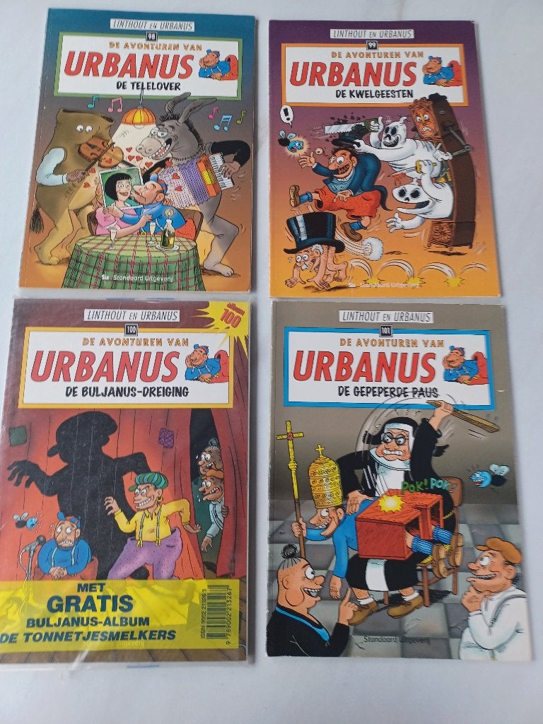 UURBANUS eerste druk 22 nummers range 98-130 + exta 2, Boeken, Meerdere stripboeken, Ophalen of Verzenden, Zo goed als nieuw, Linthout en Urbanus