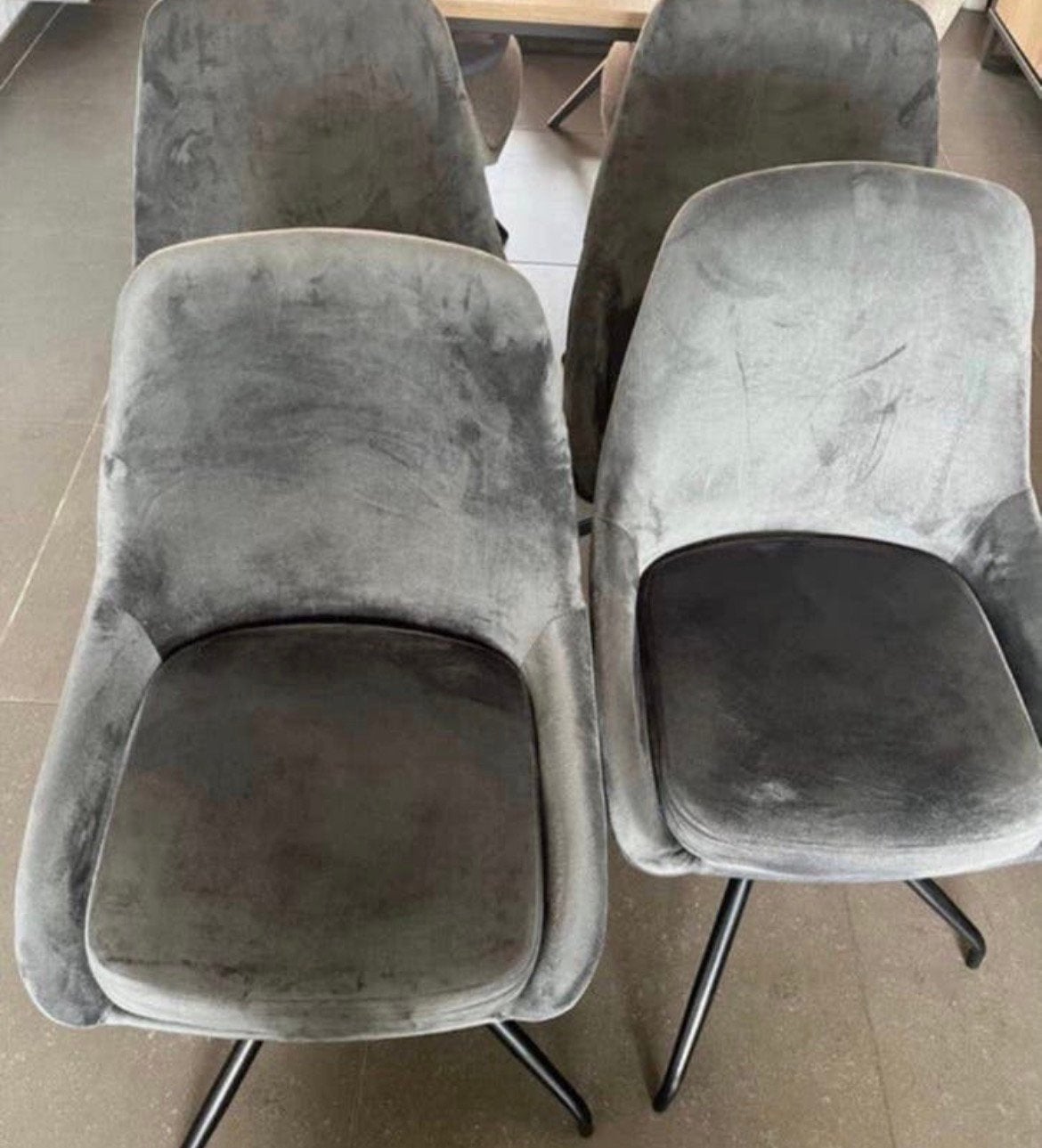 Eetkamerstoel- draaimodel, Maison & Meubles, Chaises, Enlèvement, Comme neuf, Gris