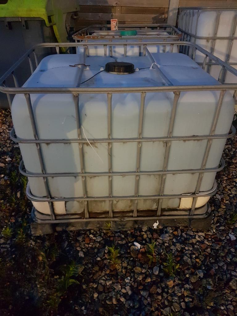 Réservoir d'eau de 750 litres, Enlèvement