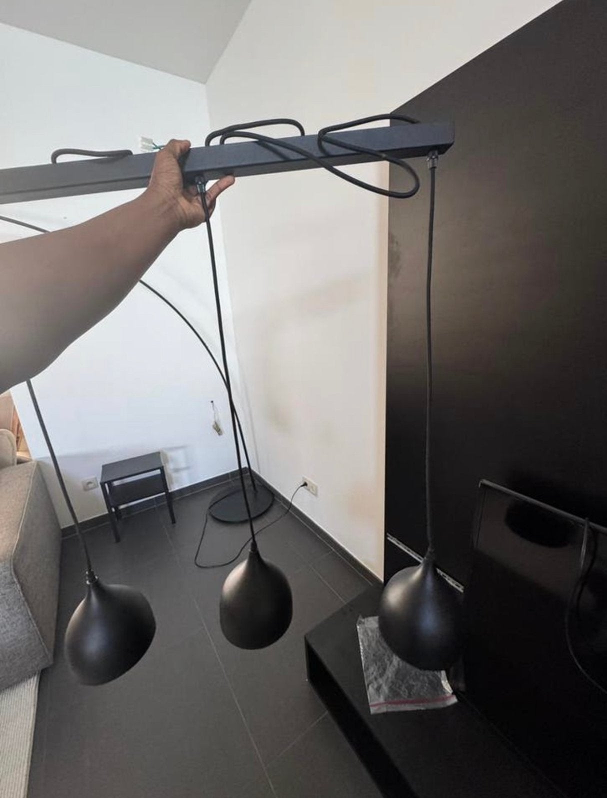 Moderne industriele hanglamp, Huis en Inrichting, Ophalen, Zo goed als nieuw