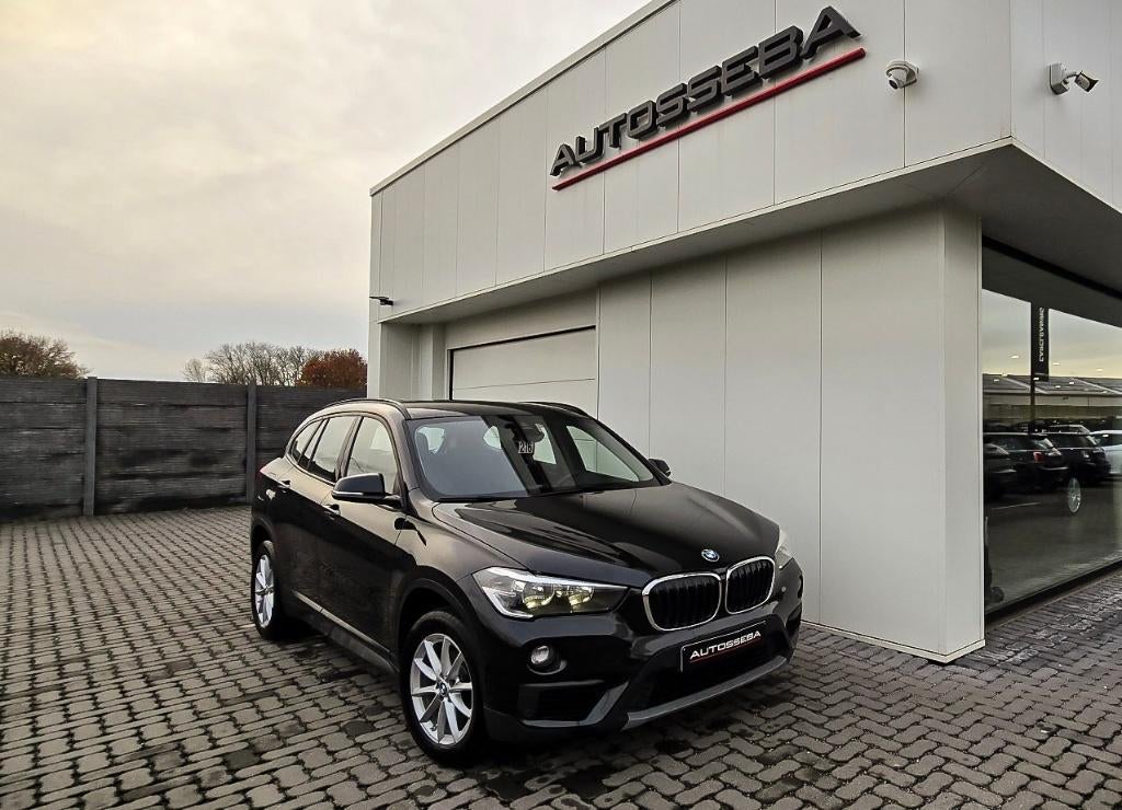 BMW X1 16d Sdrive Navi/leder/Trekhaak/GARANTIE, Auto's, Zwart, Leder, 5 deurs, SUV of Terreinwagen