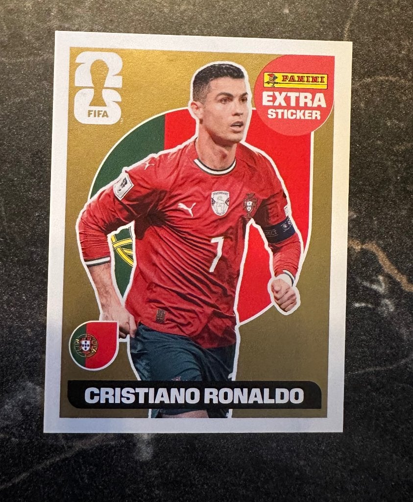 Panini extra Cristiano Ronaldo GOLD, Ophalen, Nieuw, Sticker
