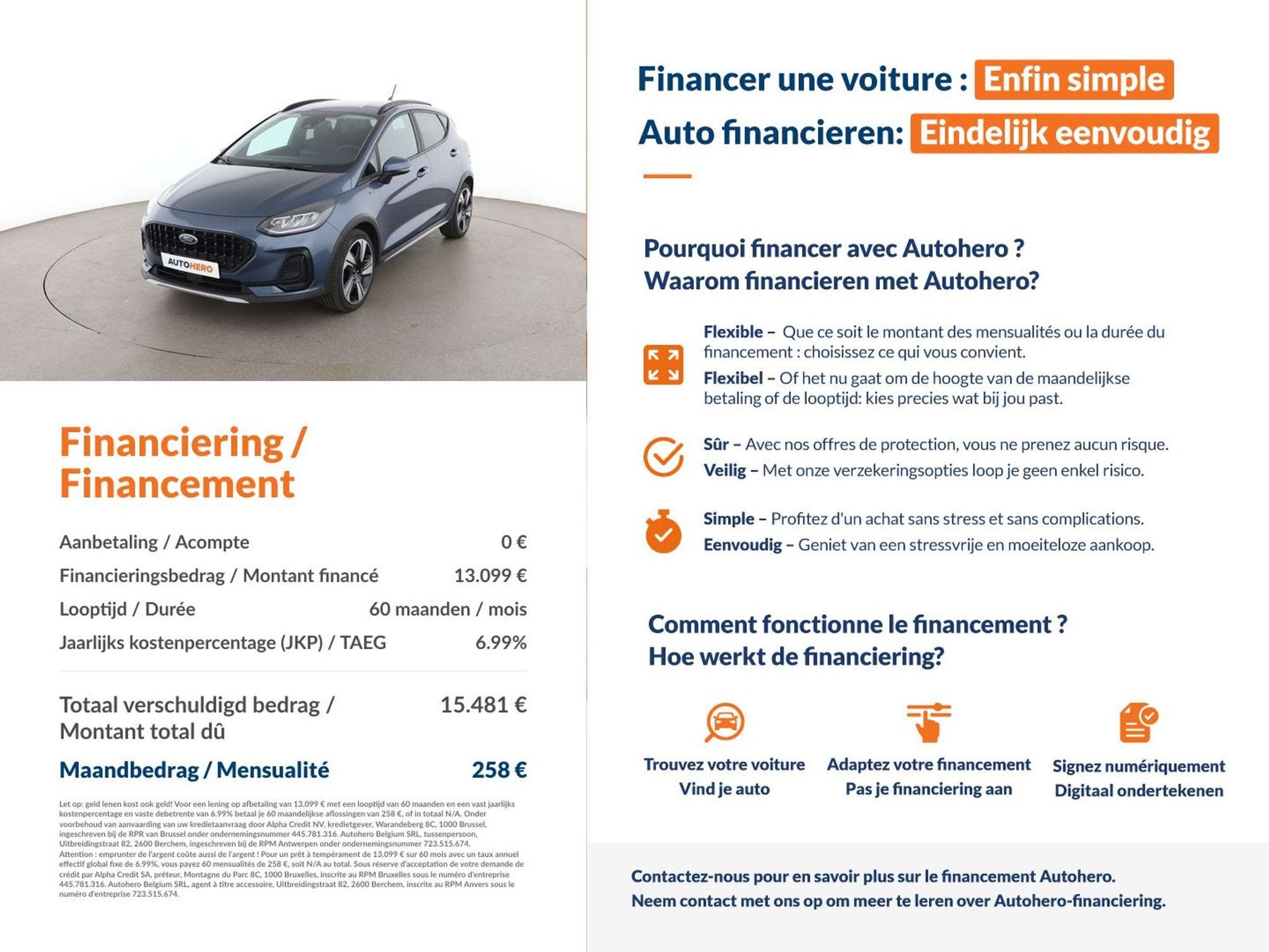 Ford Fiesta 1.0 EcoBoost Mild-Hybrid Active X, 116 g/km, Achat, Euro 6, 1144 kg