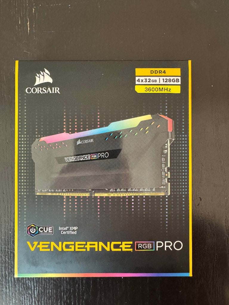 Nieuwe corsair 4x32GB DDR4 geheugen (128GB), Computers en Software, RAM geheugen, Ophalen, DDR4, Nieuw, 128 GB