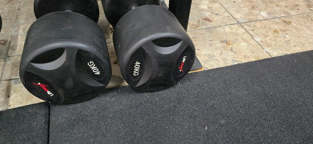 dumbbells rubber 32-40 kg lifemaxx, Enlèvement