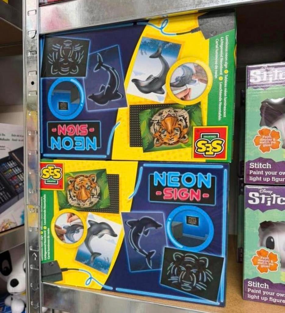 lampe néon SES Creative Tiger Dolphin Build your Neon Sign, Enlèvement ou Envoi, Neuf, Découverte, Avec lumière