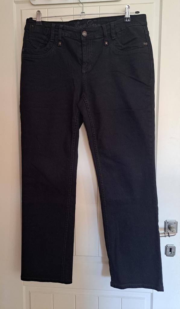 Zwarte jeansbroek Esprit maat 46, Zwart, Maat 46/48 (XL) of groter, Ophalen of Verzenden, Zo goed als nieuw