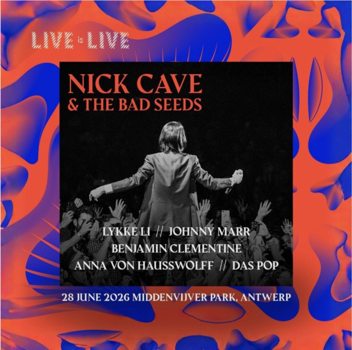 2 Live is Live Nicke Cave-kaartjes, Tickets en Kaartjes, Twee personen