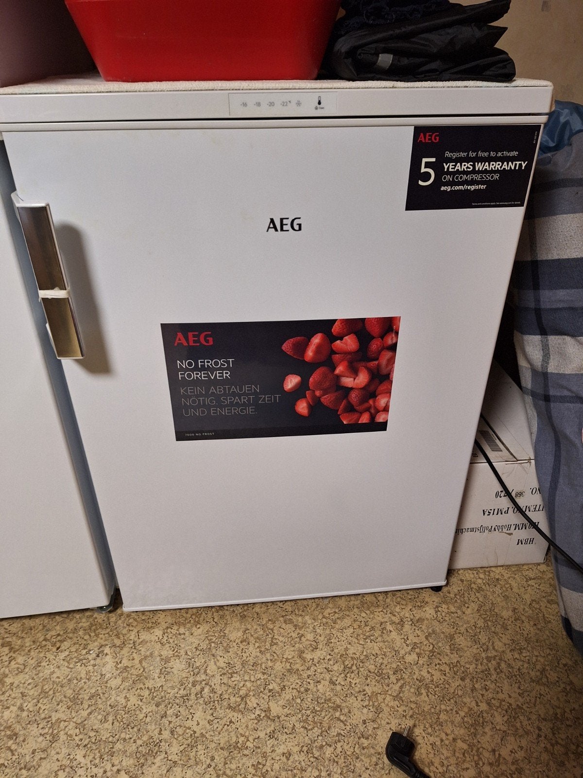 AEG diepvries, Elektronische apparatuur, Gebruikt, Ophalen, Vrieskast, 85 tot 120 cm