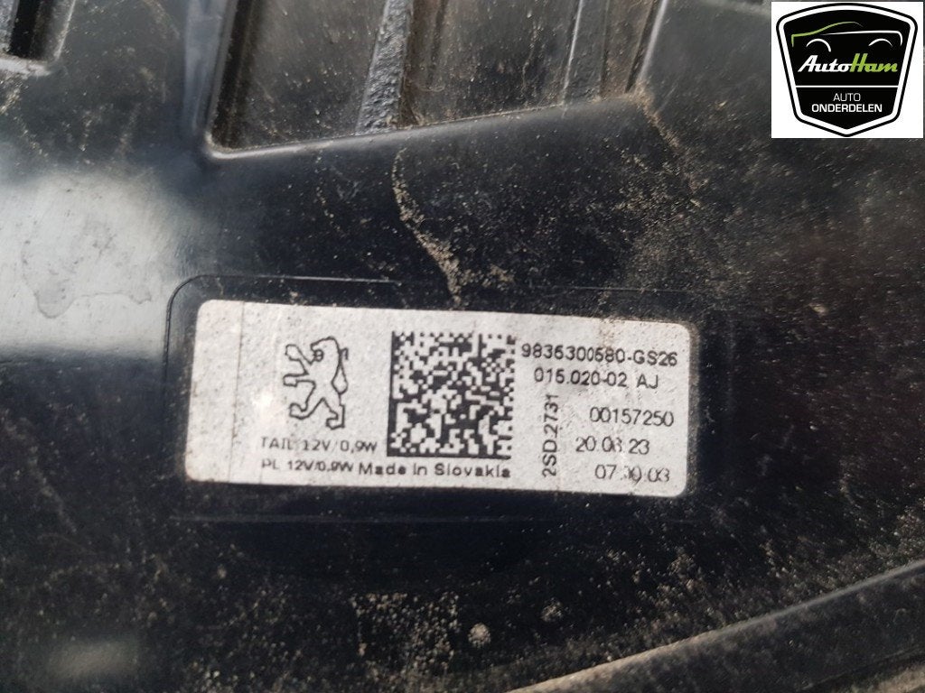 FEU ARRIÈRE DROIT Peugeot 308 SW (F4 / FC / FN / FR), Dhr. J. Ham, Administratie@autoham.nl, Utilisé, Peugeot