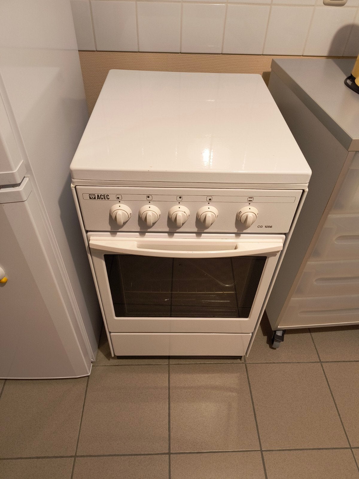 Nette en goed werkende ACEC gasfornuis met oven, Gaz, 4 zones de cuisson, Comme neuf, Enlèvement