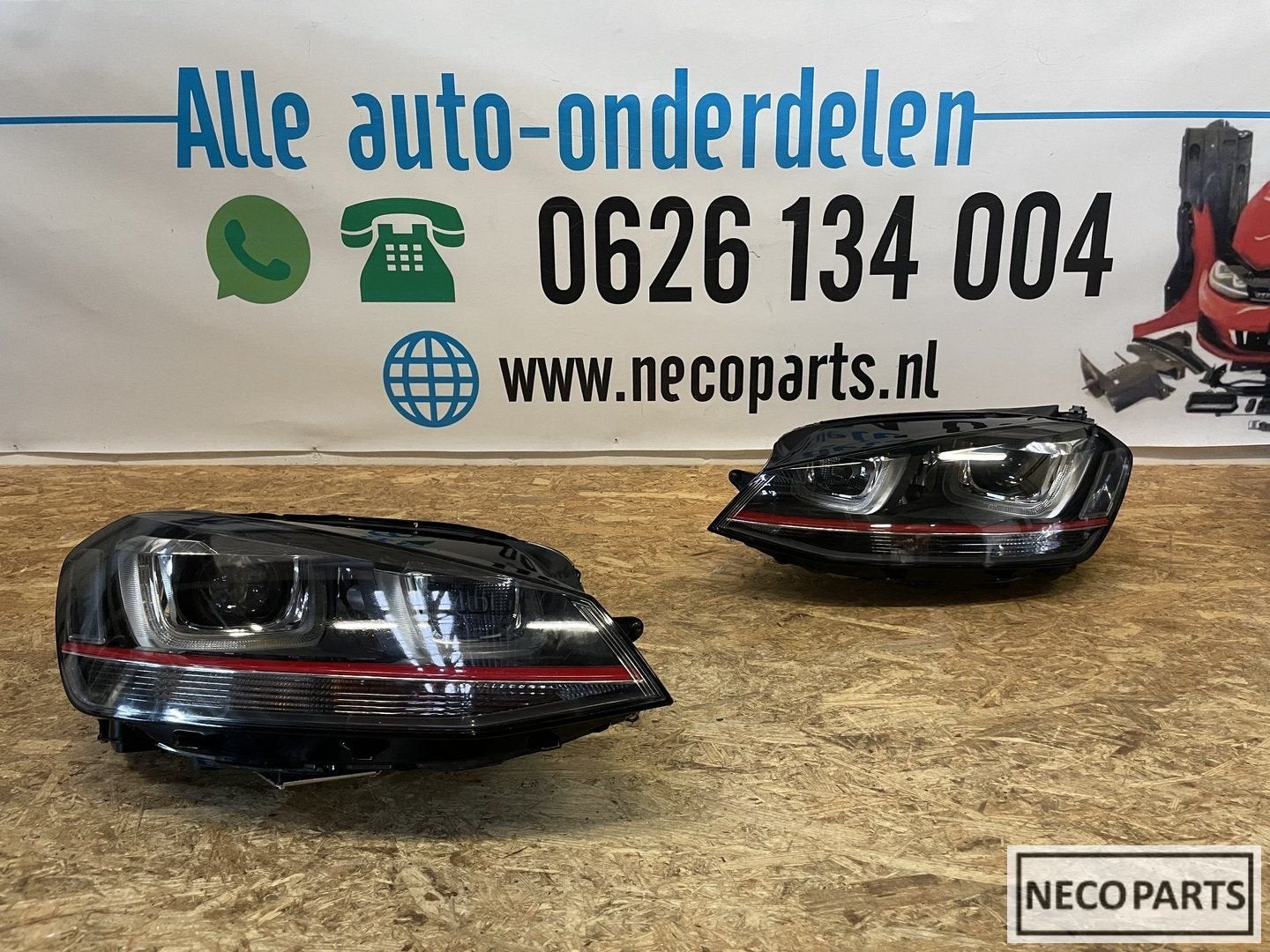 VW GOLF 7 GTI XENON LED KOPLAMPEN ORIGINEEL, Auto-onderdelen, Gebruikt, -, Volkswagen, -