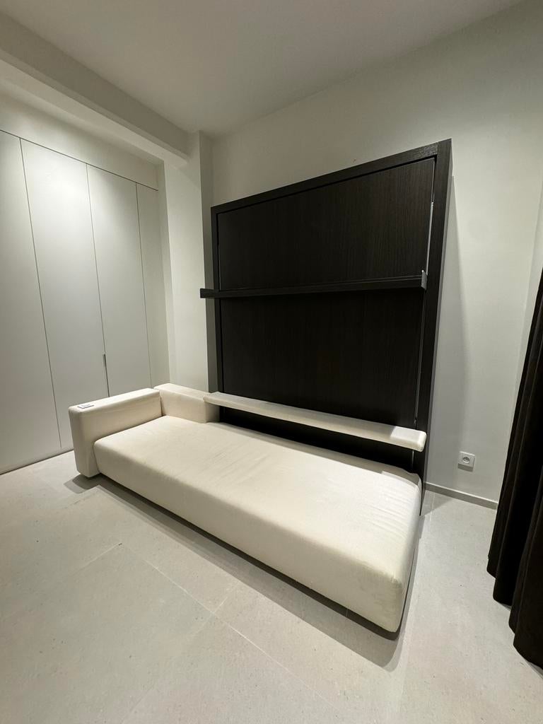 Bedkast met zetel, Huis en Inrichting, Slaapkamer | Bedden, Ophalen, Zo goed als nieuw