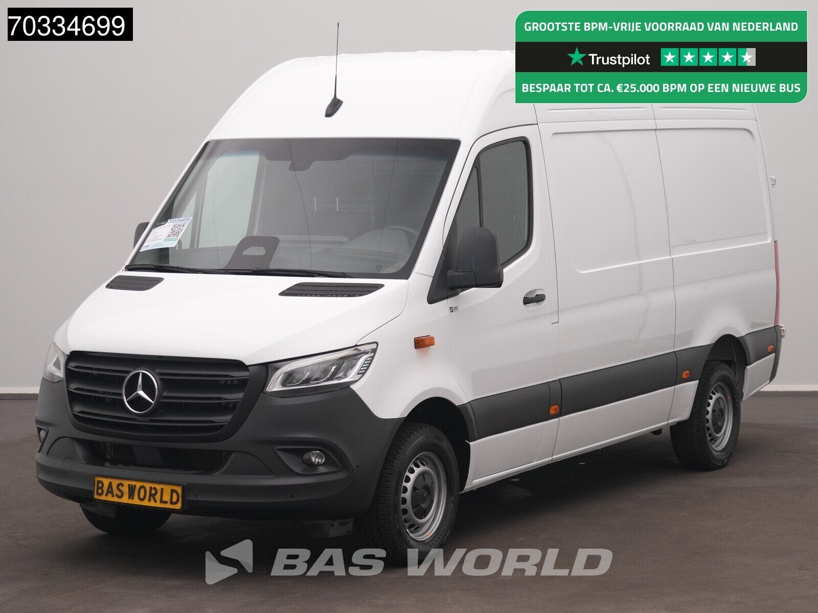 Mercedes Sprinter 317 CDI Automaat L2H2 AC/Climate 10"MBUX C, Achat, Euro 6, Entreprise, 3 places