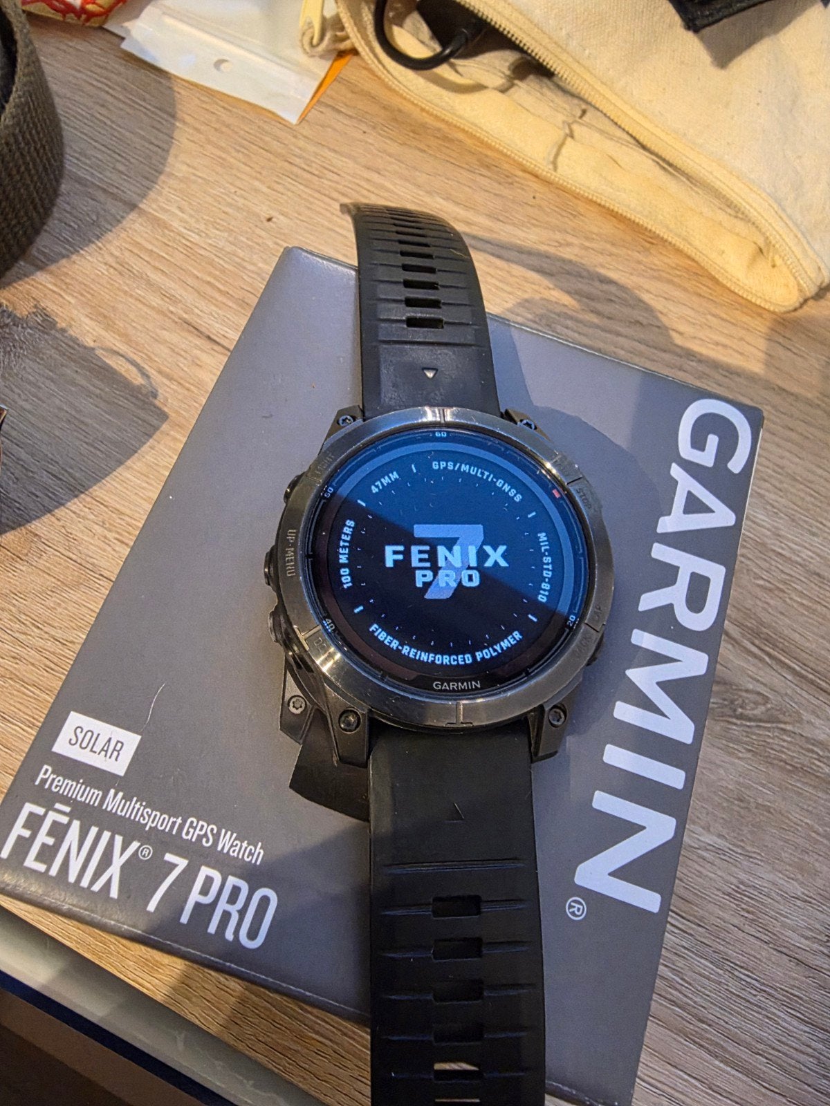 Garmin Fenix 7 PRO solar, Handtassen en Accessoires, Ophalen