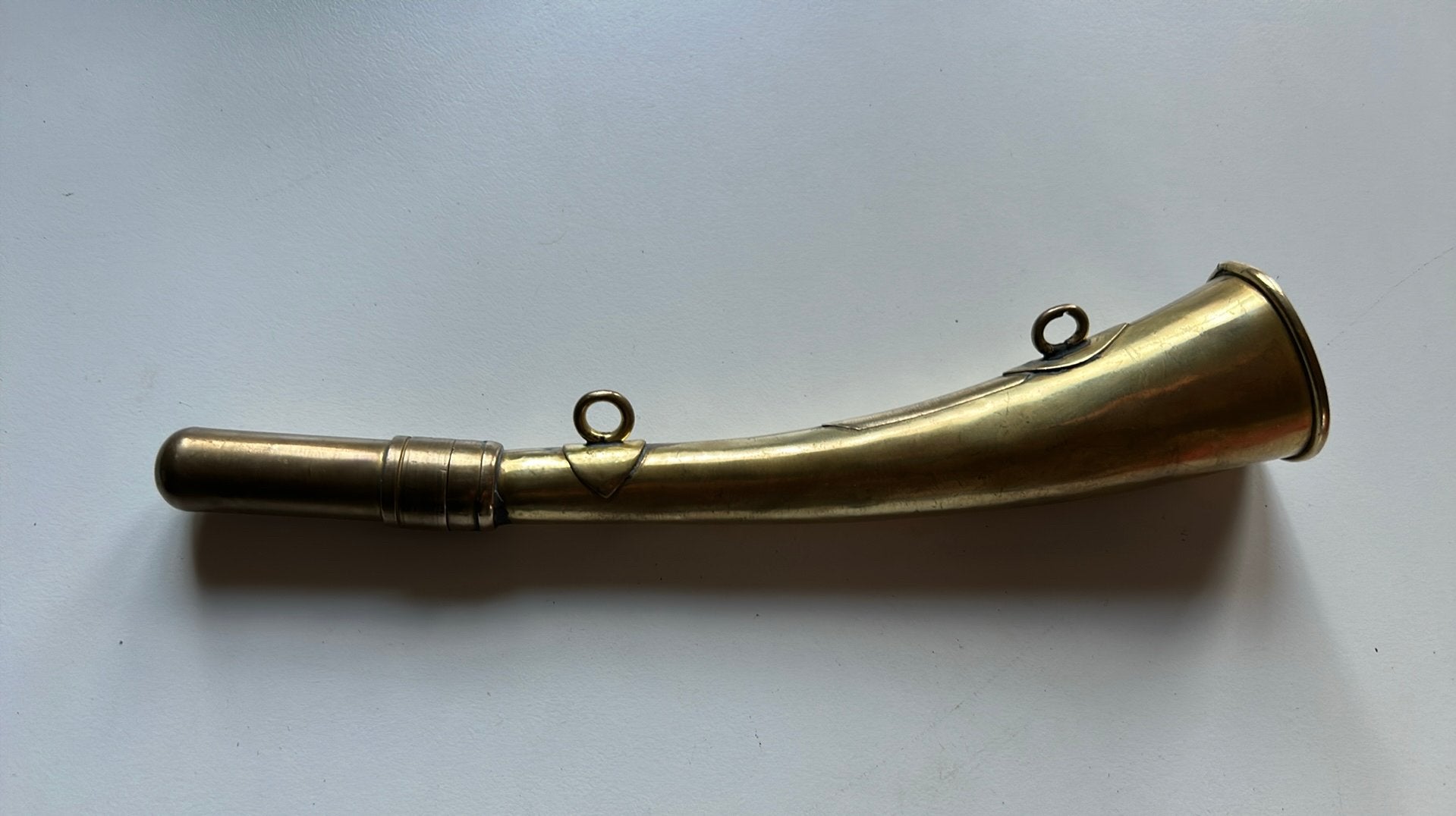Koperen militaire signaalhoorn, Verzamelen, Ophalen of Verzenden, Overige typen