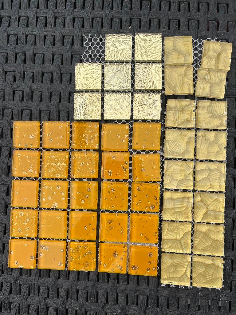 Mosaïques pâtes de verre 24mmx24mm - Epaisseur: 3 à 4 mm 2kg, Hobby en Vrije tijd, Knutselen, Nieuw, Knutselmateriaal, Overige merken