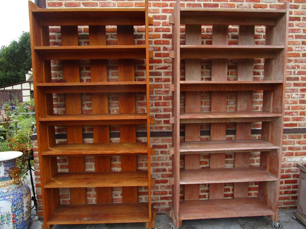 houten rekken op wieltjes 100 euro per stuk, Ophalen, Gebruikt