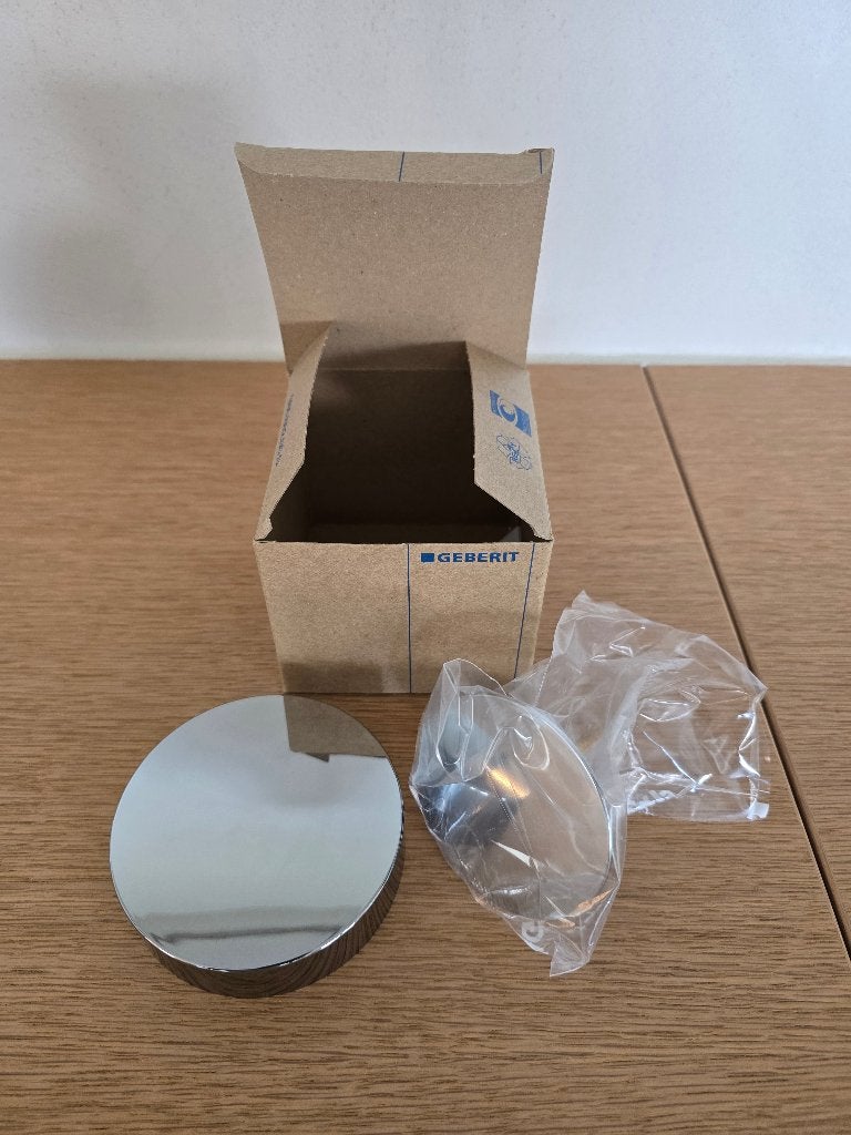 Geberit 150.281.21.1 – Nieuwe badafvoer afwerkset chroom, Bricolage & Construction, Enlèvement, Neuf, Chrome, Baignoire