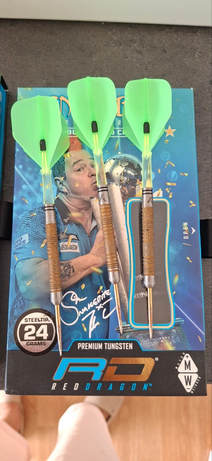 Peter Wright pijlen, Sport en Fitness, Darts, Ophalen, Pijlen