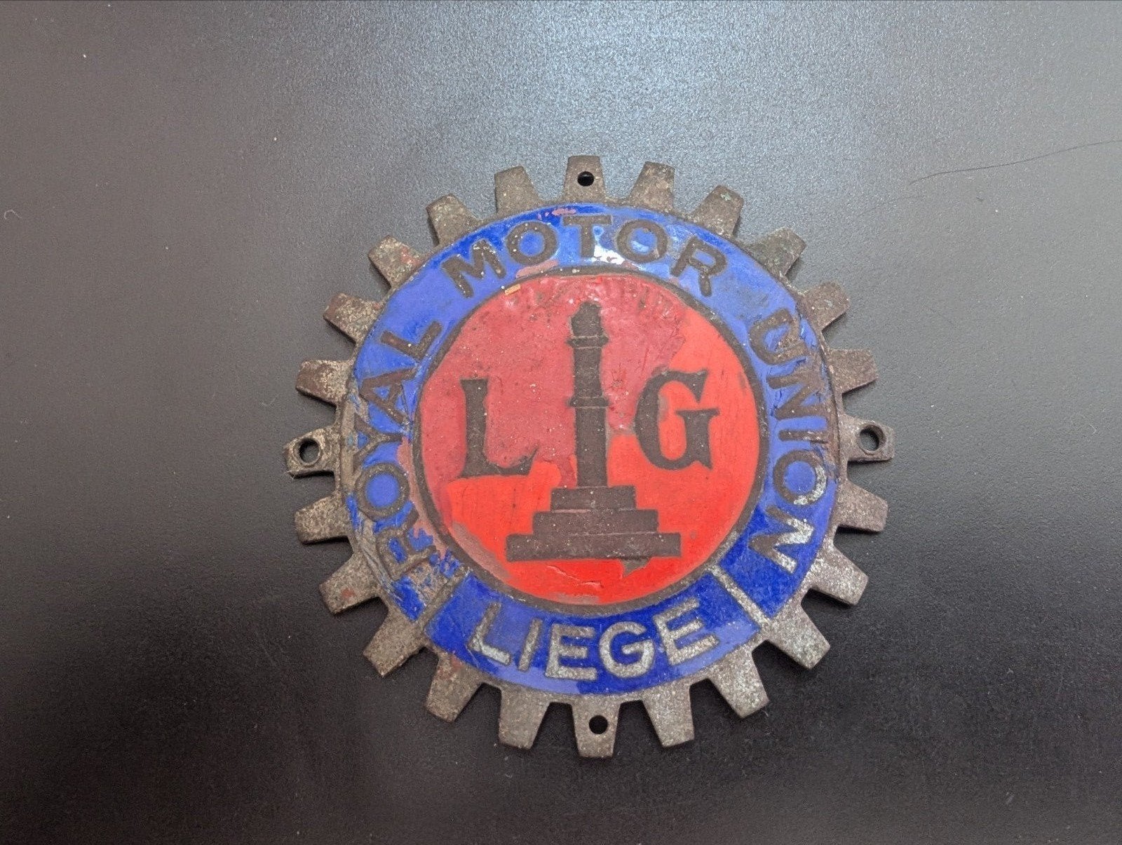 Ancien badge de calandre Royal Motor Union Liege, Enlèvement ou Envoi