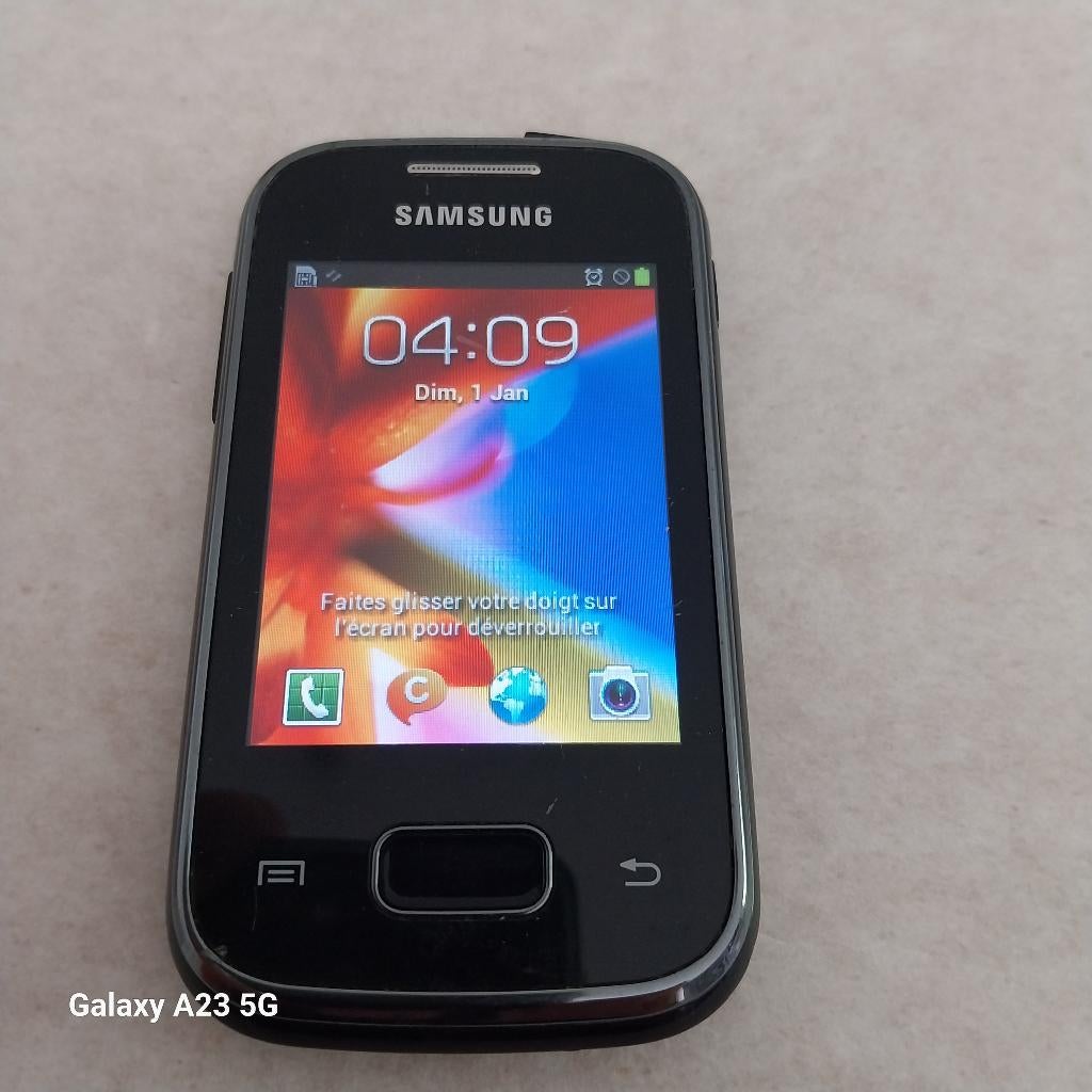 Samsung Galaxy Pocket Plus S5301 2,8" Android-smartphone, Telecommunicatie, Ophalen, Gebruikt, Overige modellen, Zwart