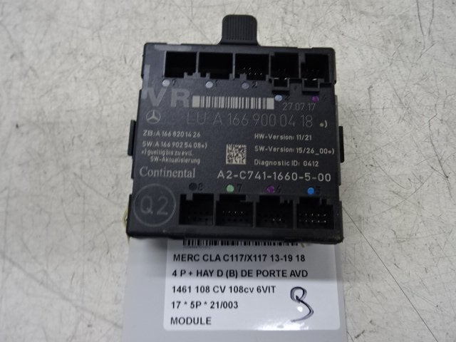 UNITE ELECTRONIQUE Mercedes-Benz CLA (117.3) (A1669000418), Utilisé, Mercedes-Benz