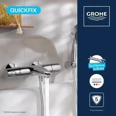 Grohe Precision Trend Mitigeur de baignoire thermostatique, Bricolage & Construction, Sanitaire, Enlèvement ou Envoi, Neuf