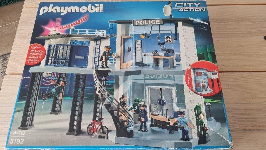 Playmobil 5182 Commissariat de police, Enfants & Bébés, Jouets | Playmobil, Utilisé, Autres types, City action, Kit complet