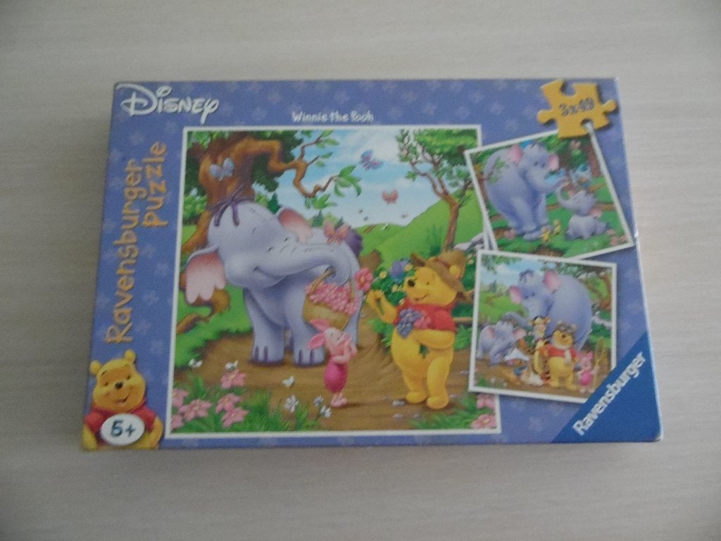 WINNIE THE POOH 3X49 STUKS, Ophalen of Verzenden, 10 tot 50 stukjes, Zo goed als nieuw, 4 tot 6 jaar