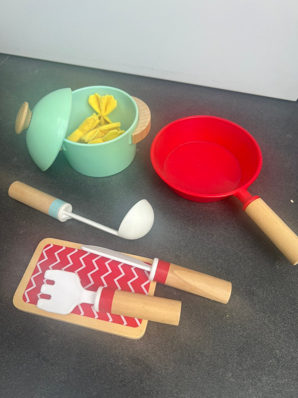 Keukensetje voor speelgoedkeuken, Ophalen, Gebruikt, Kunststof, Speelkeuken-accessoire