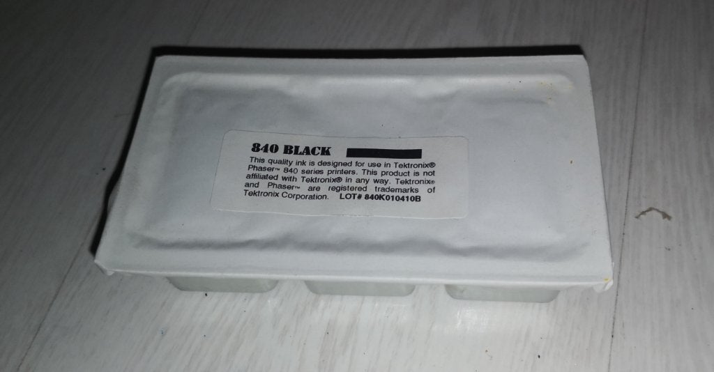 Encre solide imprimante Textronix Phaser 840 Noir, Computers en Software, Printerbenodigdheden, Ophalen of Verzenden, Zo goed als nieuw