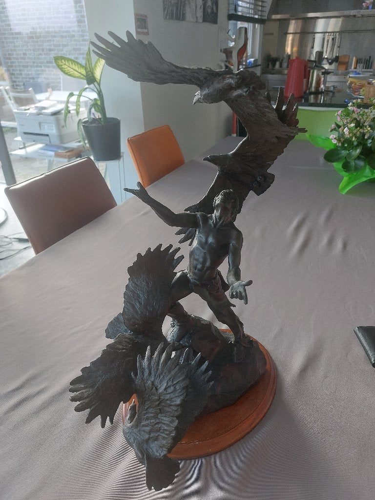 bronzen beeld, Ophalen, Brons
