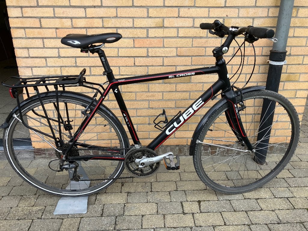 Cube SL cross comp hybride fiets 2010, 28 inch, Gebruikt, Velgrem, 57 tot 61 cm