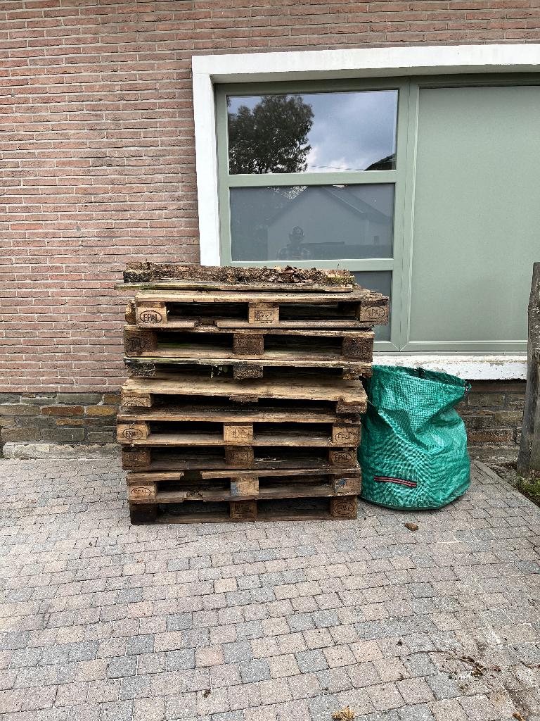 GRATIS paletten op te halen, Tuin en Terras, Brandhout, Minder dan 3 m³, Ophalen, Overige houtsoorten, Blokken