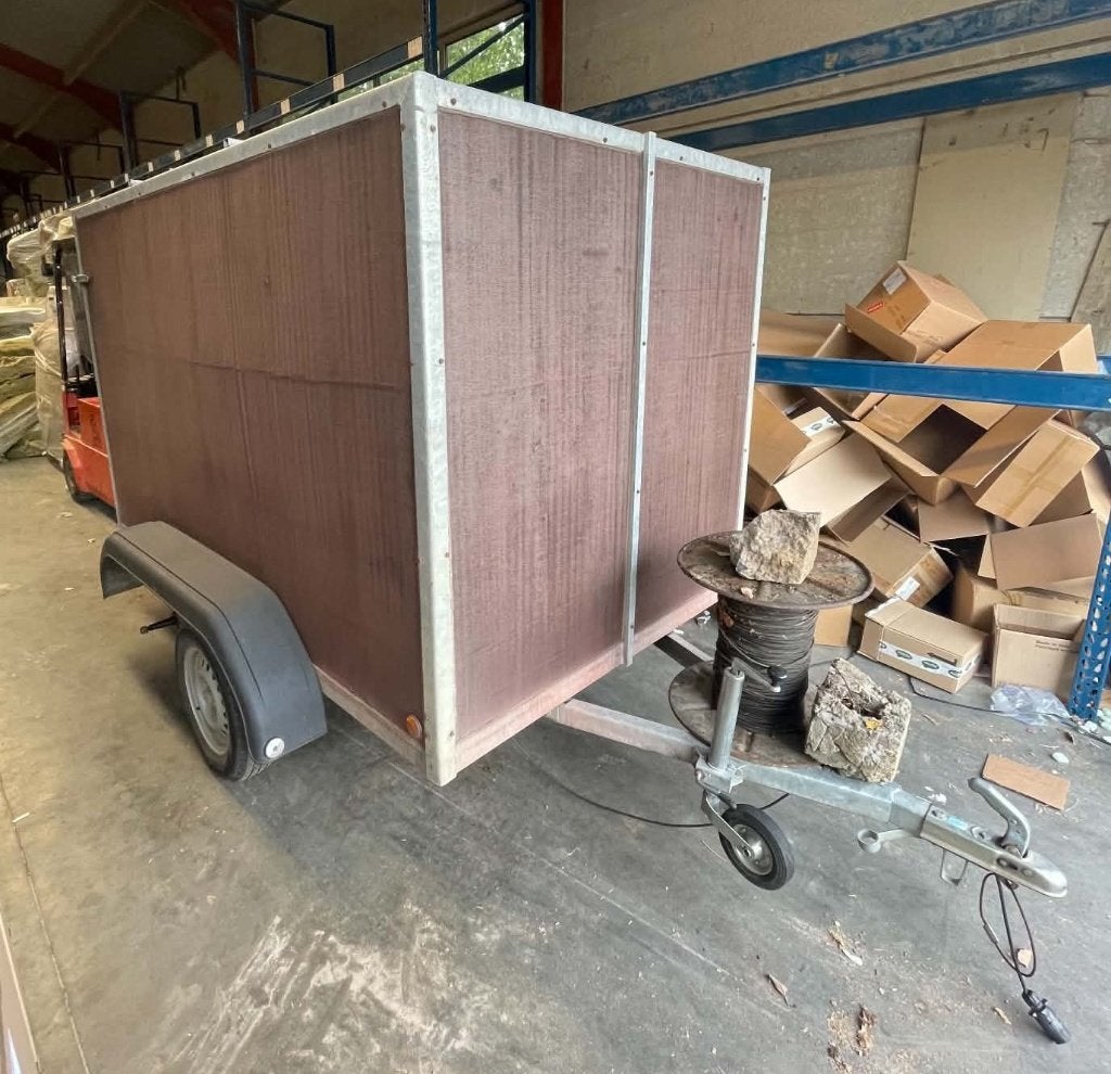 Remorque fermée 2m50 x 1m50 x 1m45, Ophalen, Gebruikt