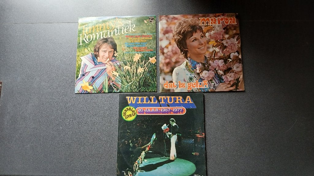 15 vinyl lp's+1 dubbel Will Tura-zie omschrijving-1970-1980, Cd's en Dvd's, Vinyl | Pop, Ophalen