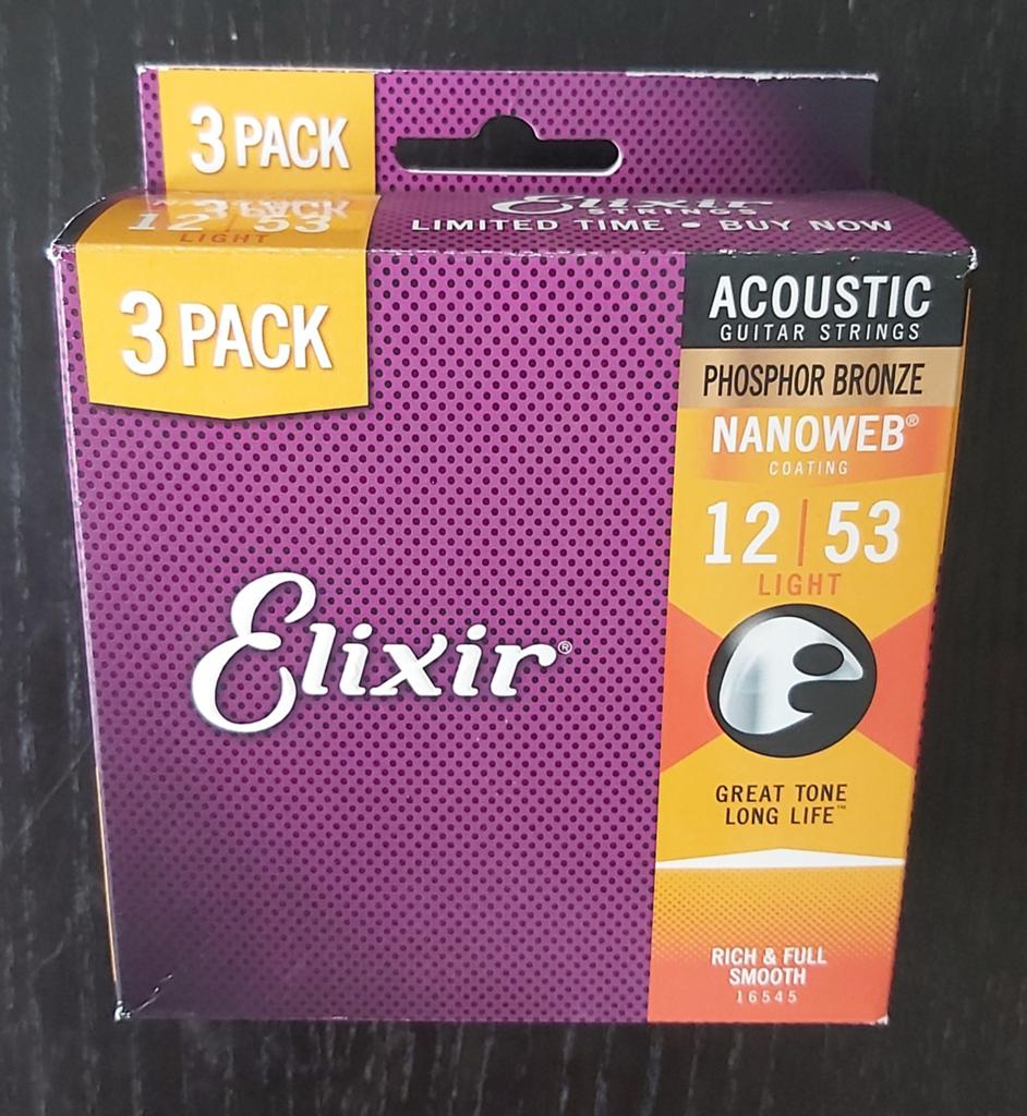 Elixir 12 53 guitare string (cordes guitare folk acoustique), Musique & Instruments, Instruments à corde | Guitares | Électriques